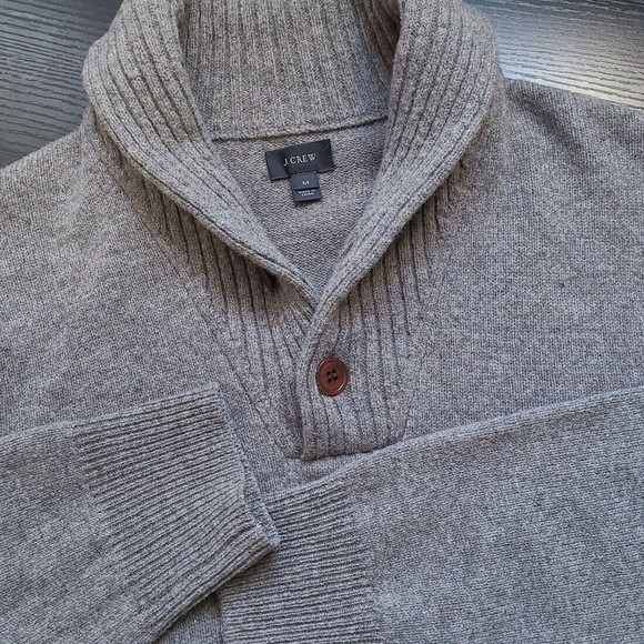 J. Crew | Sweaters | Jcrew Men 0 Lambs Wool Size Medium Sweater Pullover  Button Up Mock Neck | Poshmark